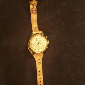 Fossil Boyfriend Chronograph Tan Leather Watch